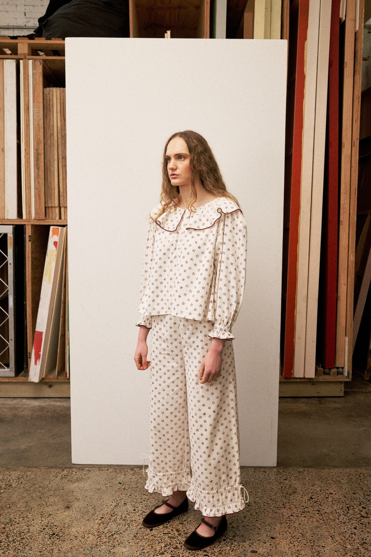 PEGGY BLOUSE - DAISY PRINT