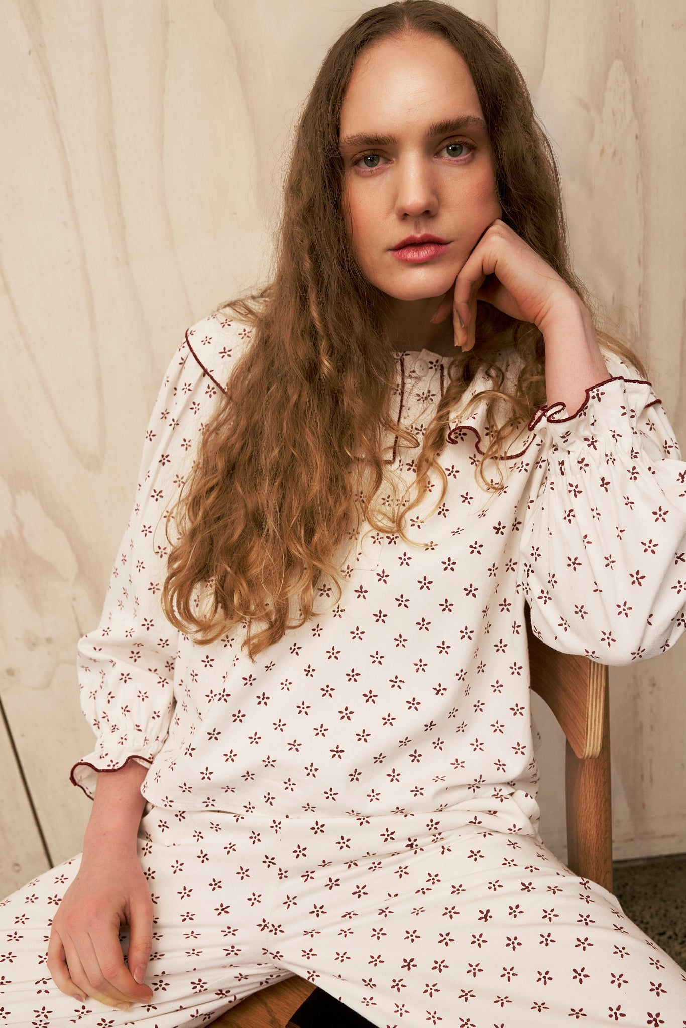 PEGGY BLOUSE - DAISY PRINT