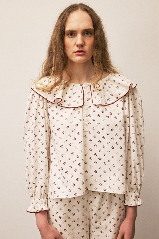 PEGGY BLOUSE - DAISY PRINT
